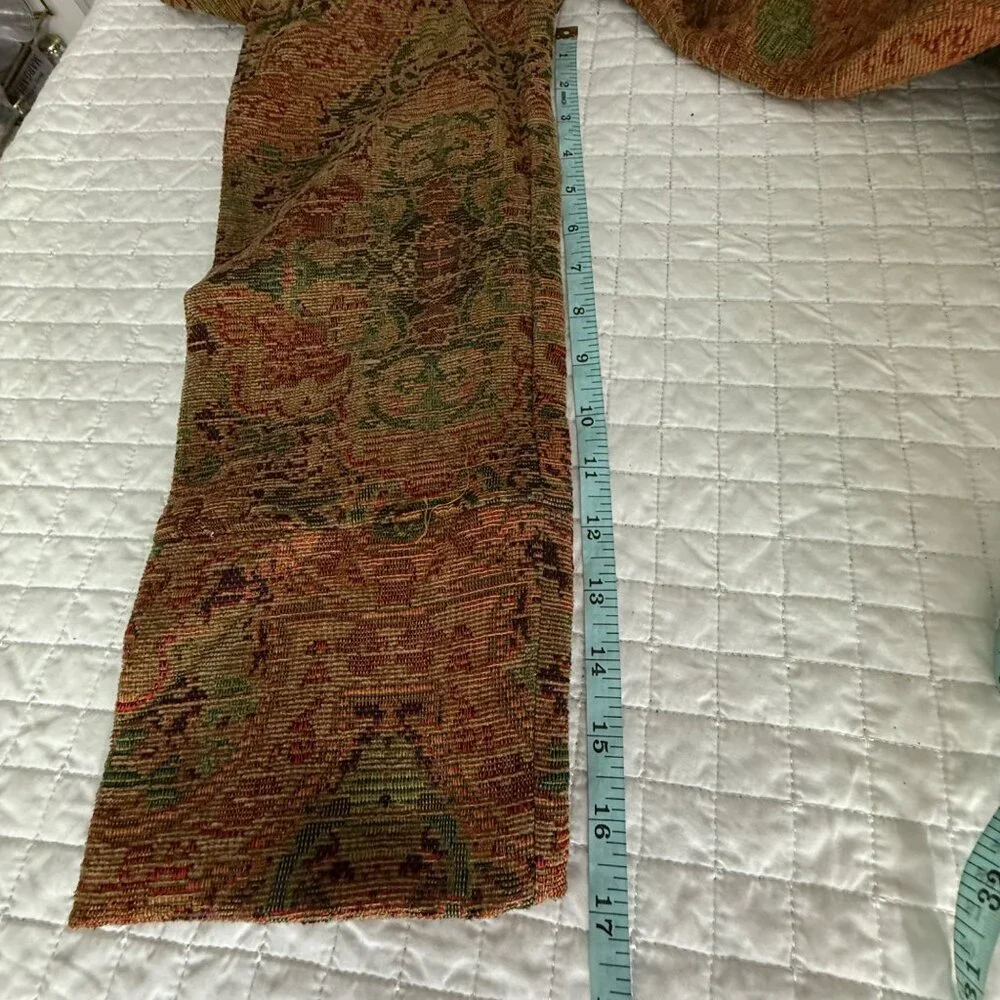 Habitat Tapestry Jacket Multicolor Long Sleeve Button-Front Woven Coat, Size L - Picture 9 of 12